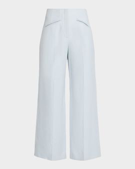 Veronica Beard Cassidee Wide-Leg Pants