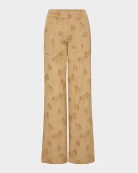 Veronica Beard Cole Floral Wide-Leg Pants