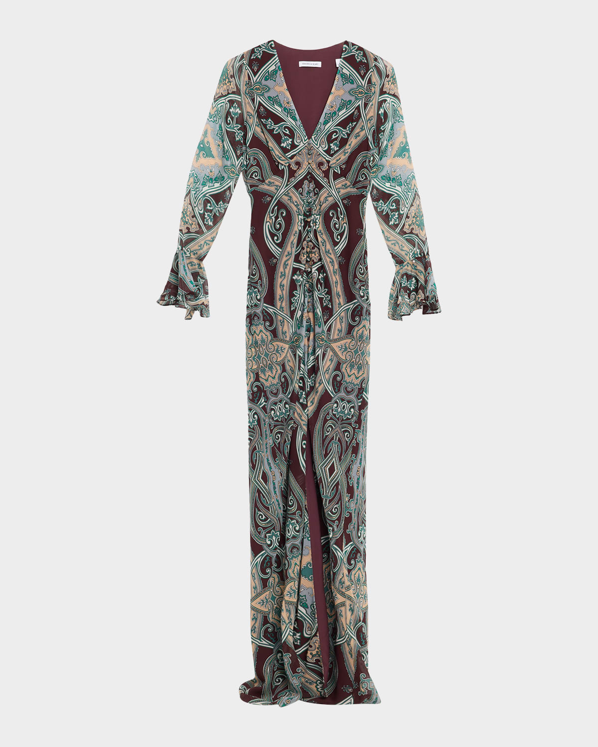 Veronica Beard Daciana Silk Long-Sleeve Dress