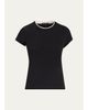 Veronica Beard Devin Stretch-Cotton T-Shirt - 1