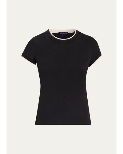 Veronica Beard Devin Stretch-Cotton T-Shirt