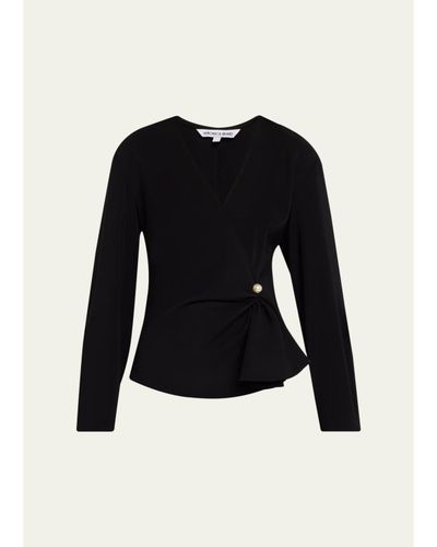 Veronica Beard Drew Wrap Top