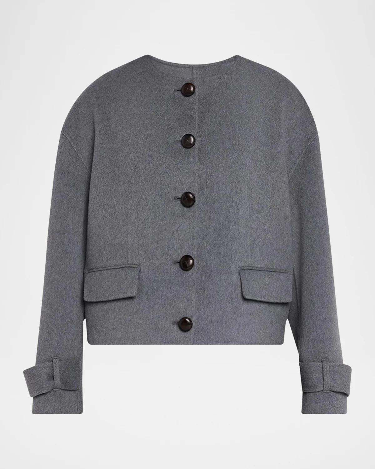 Veronica Beard Elaris Virgin Wool-Blend Crop Jacket