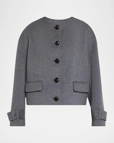 Veronica Beard Elaris Virgin Wool-Blend Crop Jacket