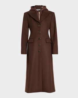 Veronica Beard Elspeth Coat with Hoodie Dickey