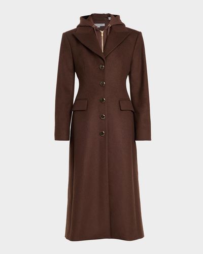 Veronica Beard Elspeth Coat with Hoodie Dickey