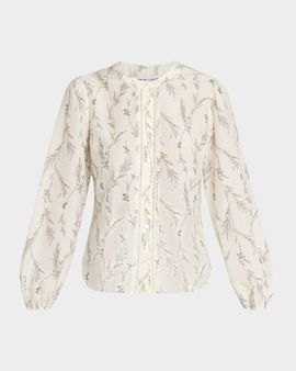 Veronica Beard Emiko Floral Blouse