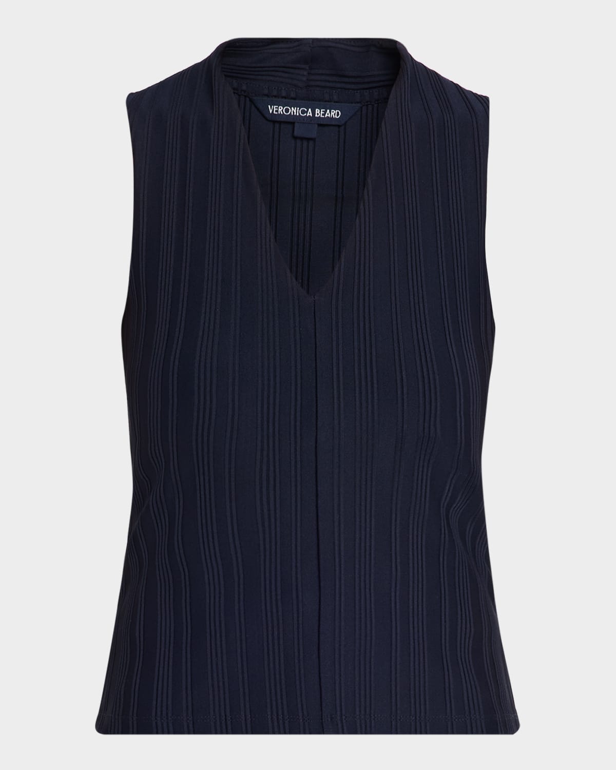 Veronica Beard Evania V-Neck Tank Top