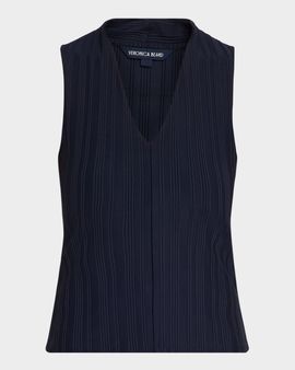 Veronica Beard Evania V-Neck Tank Top