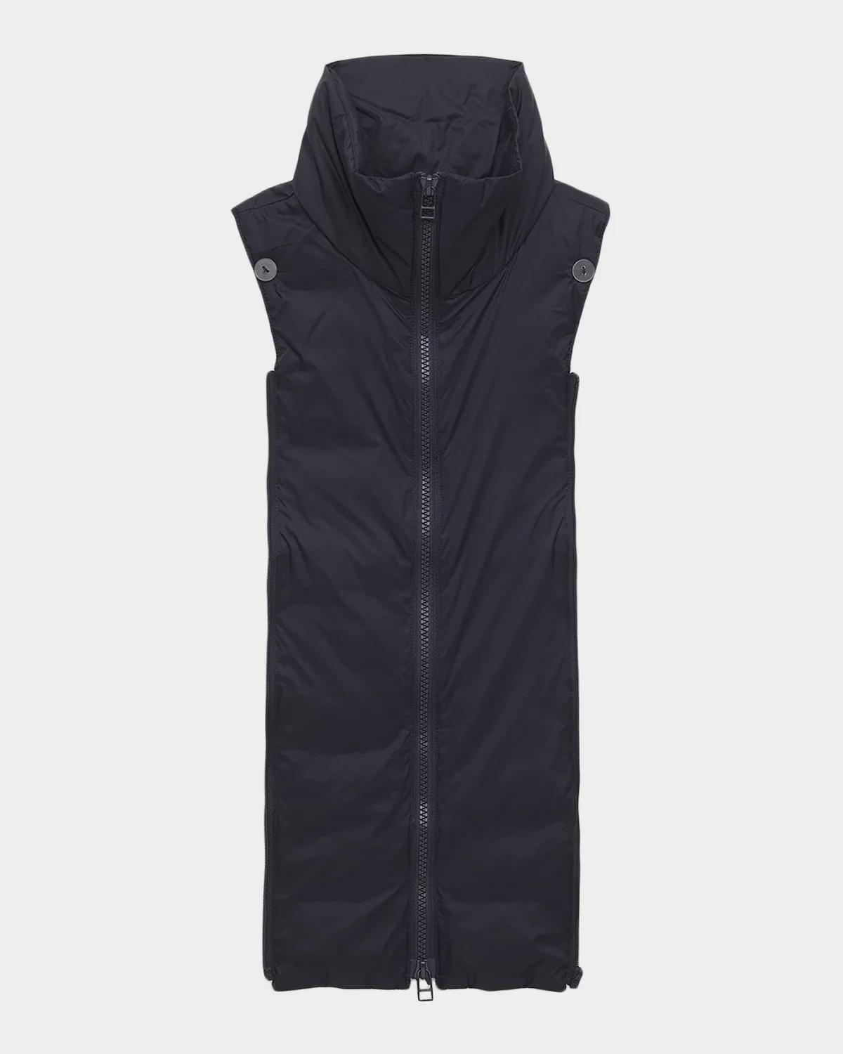 Veronica Beard Funnel-Neck Padded Dickey Vest