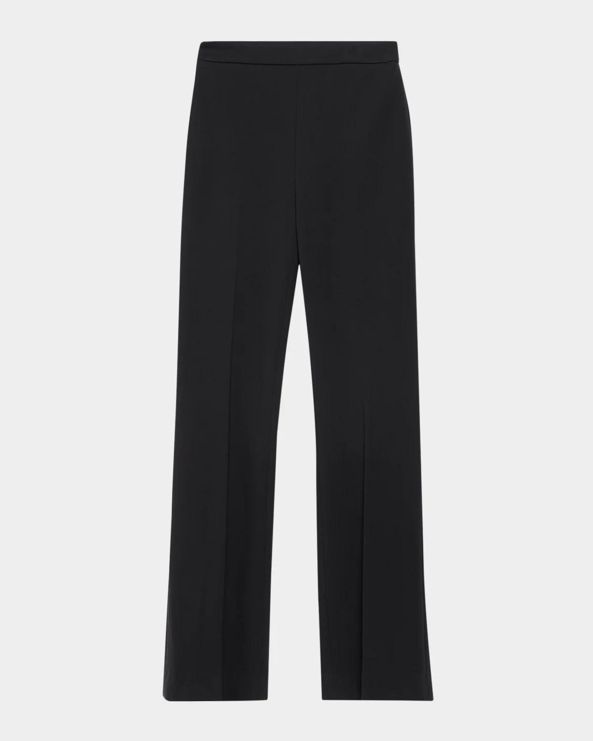 Veronica Beard Gracie Zip-Back Bootcut Pants