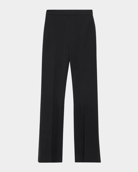 Veronica Beard Gracie Zip-Back Bootcut Pants