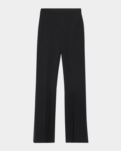 Veronica Beard Gracie Zip-Back Bootcut Pants