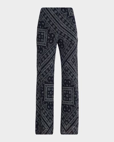 Veronica Beard Hadria Bandana-Print Pants