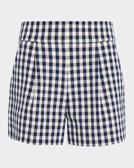 Veronica Beard Haina Cotton Gingham Shorts