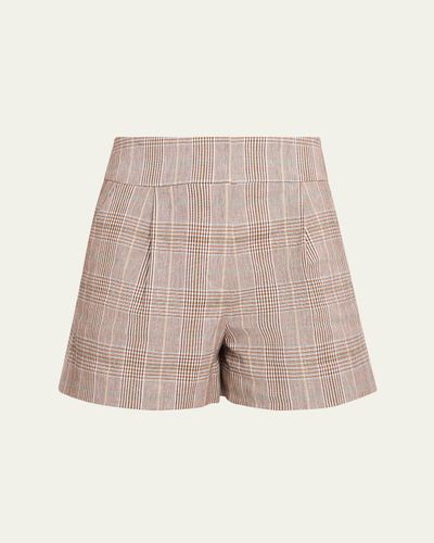 Veronica Beard Haina Pleated Shorts