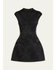 Veronica Beard Haworth Mock-Neck Jacquard Mini Dress - 1