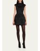 Veronica Beard Haworth Mock-Neck Jacquard Mini Dress - 2