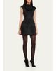 Veronica Beard Haworth Mock-Neck Jacquard Mini Dress - 4