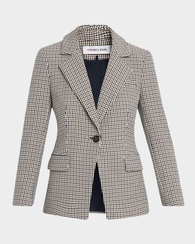 Veronica Beard Healy Houndstooth Dickey Jacket