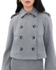 Veronica Beard Jean Veronica Beard Jean Cropped Conneley Trench Coat Heather Grey - 1