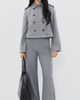 Veronica Beard Jean Veronica Beard Jean Cropped Conneley Trench Coat Heather Grey - 5