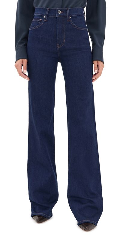 Veronica Beard Jean Veronica Beard Jean Crosbie Wide Leg Jeans Indigo Rinse