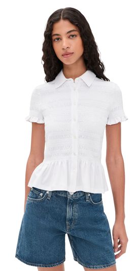 Veronica Beard Jean Veronica Beard Jean Ellisandra Top White
