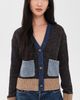 Veronica Beard Jean Veronica Beard Jean Josiane Cardigan heritage navy multi - 2