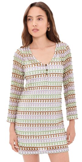 Veronica Beard Jean Veronica Beard Jean Novien Dress Deep Ochre/Dove Multi