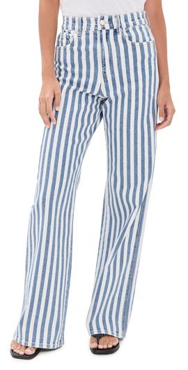 Veronica Beard Jean Veronica Beard Jean Taylor Striped Jeans saltwater stripe