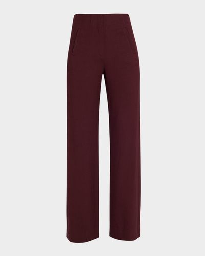Veronica Beard Jude Straight-Leg Pants