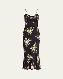 Veronica Beard Kieren Floral Slip Dress