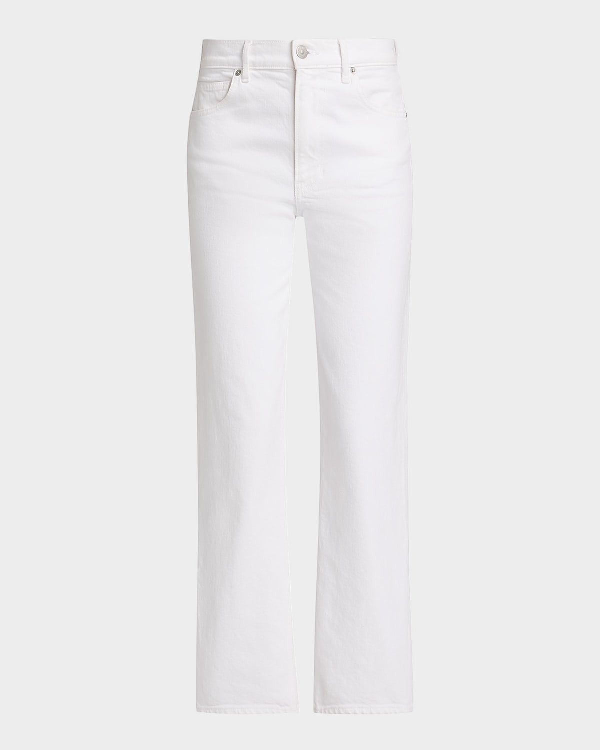 Veronica Beard Leah Mid-Rise Straight Ankle Jeans