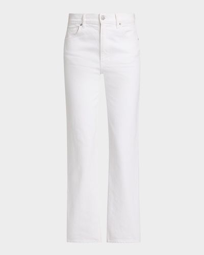 Veronica Beard Leah Mid-Rise Straight Ankle Jeans