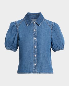 Veronica Beard Leandor Denim Shirt