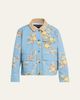 Veronica Beard Leighton Floral Denim Barn Jacket - 1