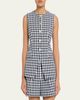 Veronica Beard Lois Tailored Gingham Vest - 4