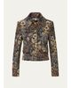 Veronica Beard Mabel Floral Tapestry Brocade Cropped Jacket - 1
