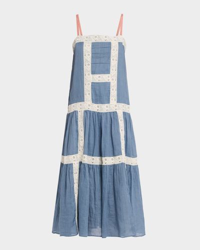 Veronica Beard Mazarine Tiered Midi Dress