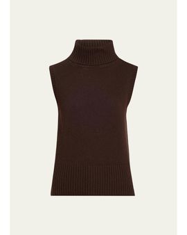 Veronica Beard Mazzy Cashmere Turtleneck Tank