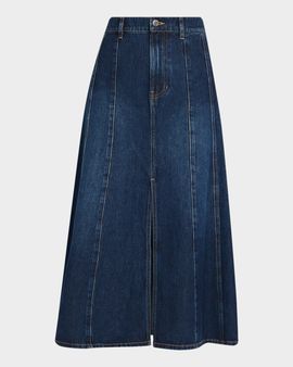 Veronica Beard Nasreen Denim Midi Skirt