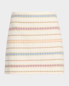 Veronica Beard Ohemia Stripe Mini Skirt