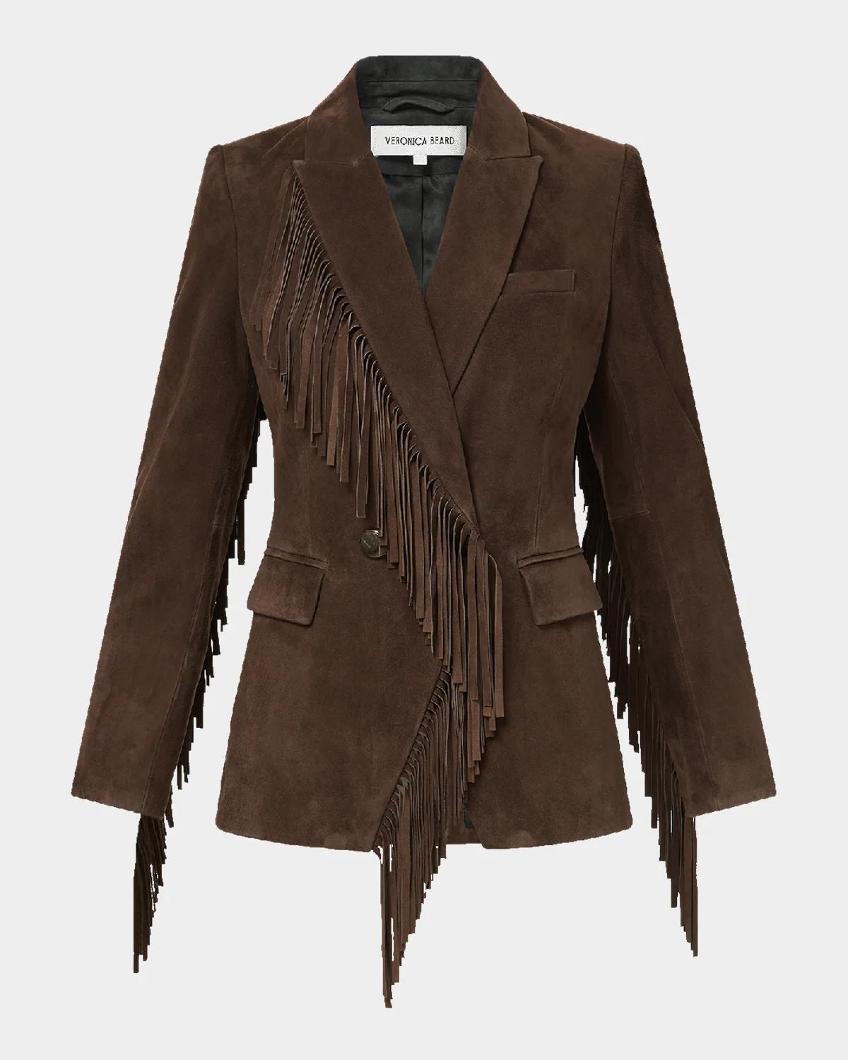 Veronica Beard Pali Suede Dickey Jacket