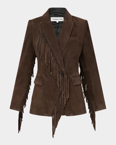 Veronica Beard Pali Suede Dickey Jacket
