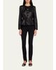 Veronica Beard Quinn Leather Peplum Jacket - 2