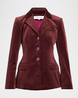 Veronica Beard Raelynn Velvet Dickey Jacket