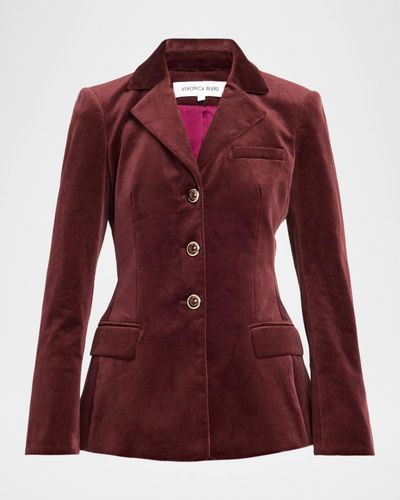 Veronica Beard Raelynn Velvet Dickey Jacket