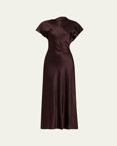 veronica beard brown silk dress Alberta Dress