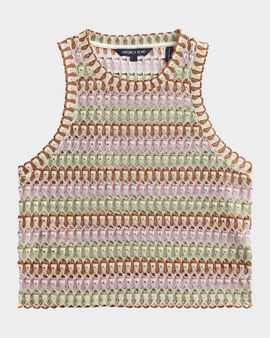 Veronica Beard Rhett Geometric-Knit Tank